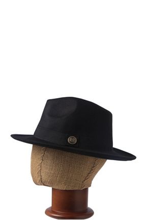 کلاه مشکی زنانه نمد Hat Factory - کد 237996530