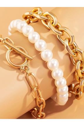 دستبند جواهر طلائی زنانه کد 238636670