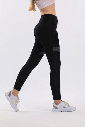 ساق شلواری اسپرت مشکی زنانه بلند shopshop - کد 239010302