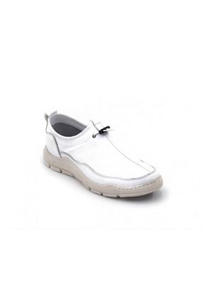 کفش کژوال سفید مردانه چرم خالص step by step - کد 39386243
