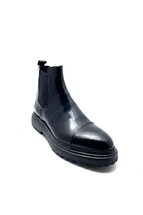 بوت / نیم بوت مشکی مردانه چرم خالص VEYİS USTA - کد 239701978