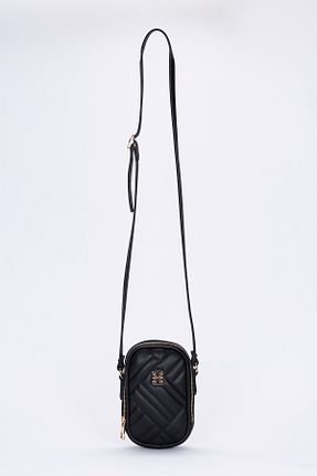 کیف دوشی مشکی زنانه چرم مصنوعی Pierre Cardin - کد 218165407