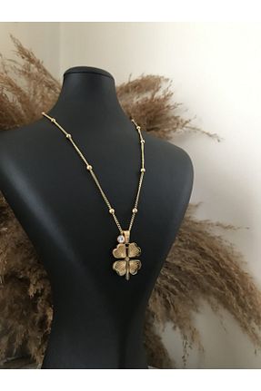 گردنبند استیل ( فولاد ) طلائی زنانه استیل (فولاد) Opia JEWELRY - کد 175319326