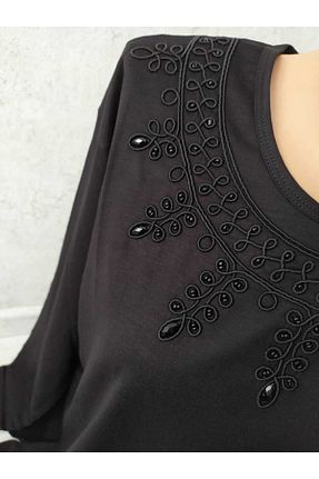 بلوز مشکی زنانه ساده Rüya - کد 240178925