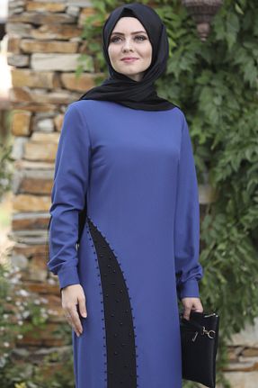 ست بالاتنه و پائین تنه حجاب سرمه ای کارگو Ahunisa - کد 238874527
