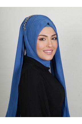 روسری سرمه ای شیفون Yasmin S
