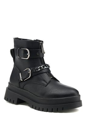 بوت / نیم بوت مشکی زنانه چرم مصنوعی U.S. Polo Assn. - کد 239229010