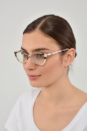 عینک محافظ نور آبی قهوه ای زنانه 53 PETİTO - کد 239416664