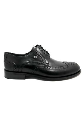 کفش کلاسیک مشکی مردانه چرم خالص Pierre Cardin - کد 239435798