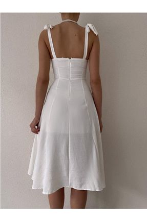 لباس سفید بافتنی Afiş Butik - کد 239583817
