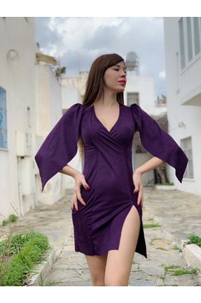 لباس بنفش زنانه بافتنی KAYAHAN COLLECTION - کد 68314409