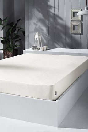 ست ملحفه سایز بزرگ بژ پنبه ای KOBEHOME - کد 45527500