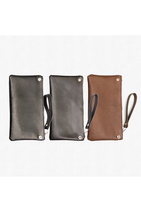 کیف پورتفوی و کلاچ قهوه ای زنانه چرم خالص BAGMUCH - کد 68416605