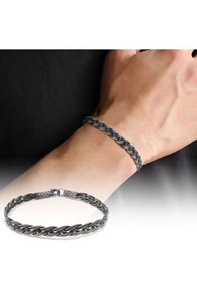 دستبند نقره نباتی مردانه EbruHome - کد 91632370