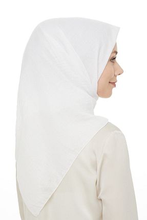 روسری سفید پنبه ای Levidor - کد 135831724