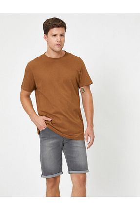 شلوارک و برمودا طوسی مردانه Relaxed Koton - کد 42718360