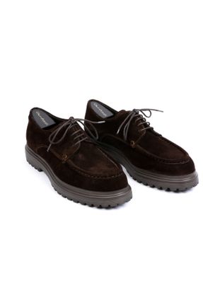 کفش کژوال قهوه ای مردانه نوبوک پاشنه کوتاه ( 4 - 1 cm ) پاشنه ضخیم کد 240138790