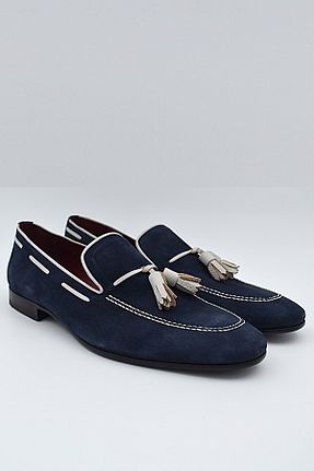 کفش کژوال سرمه ای مردانه جیر Fevzi Kundura - کد 240729174