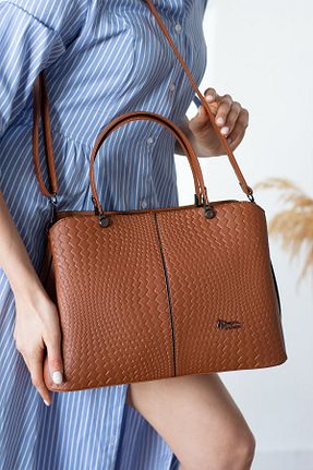 کیف دوشی قهوه ای زنانه چرم مصنوعی ImPolo - کد 240918809