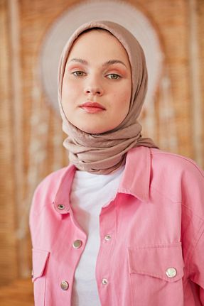 شال قهوه ای زنانه VALORSCARF - کد 241215895