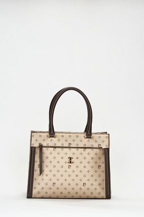 کیف دوشی طلائی زنانه چرم مصنوعی Pierre Cardin - کد 218165561