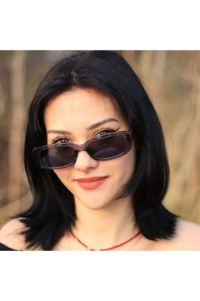 عینک آفتابی طوسی زنانه UV400 LOOKUP - کد 86638986