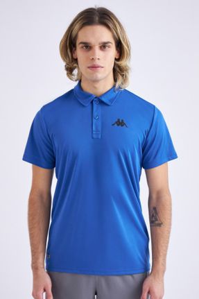 تی شرت آبی مردانه رگولار یقه پولو پنبه (نخی) تکی کد 229817317
