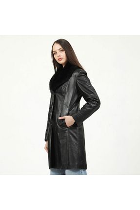 ترنچکت مشکی زنانه Dericlub - کد 242900423