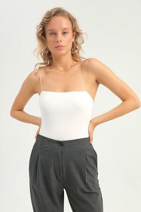 بادی نباتی زنانه یقه مربعی Quzu - کد 243773631