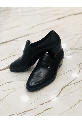 کفش کلاسیک مشکی مردانه چرم خالص E Kandiş - کد 243899649