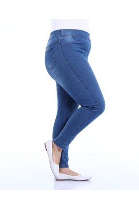 ساق شلواری آبی زنانه جین Genel Markalar - کد 243920244