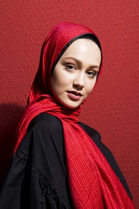 روسری قرمز پلی استر 19V69 ITALIA - کد 76156812