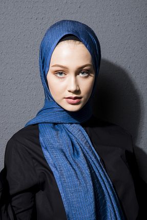 روسری سرمه ای پلی استر 19V69 ITALIA - کد 76173177