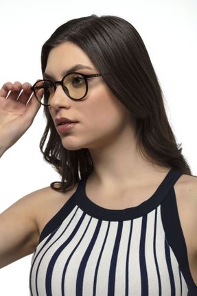 عینک محافظ نور آبی قهوه ای زنانه 48 کد 242053672