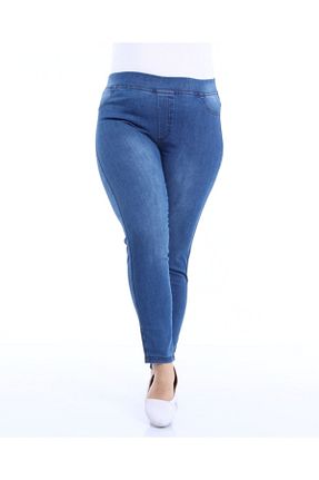 ساق شلواری آبی زنانه جین Genel Markalar - کد 243920244