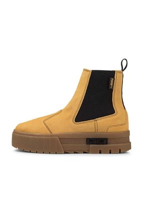 بوت / نیم بوت بژ زنانه پاشنه تخت Puma - کد 333506138
