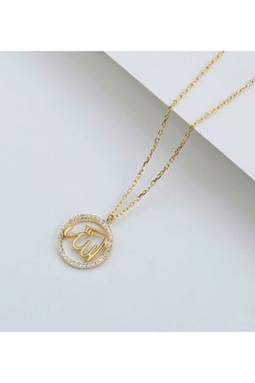 گردنبند نقره طلائی زنانه 925 عیار Gümüşistan - کد 242166066