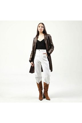 ترنچکت قهوه ای زنانه پلی استر Dericlub - کد 242846822