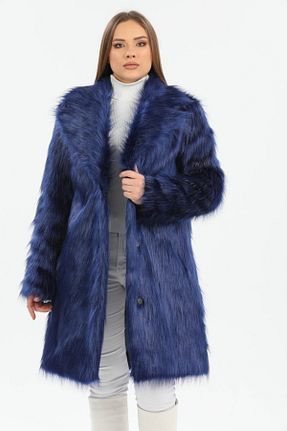 پالتو پشمی آبی زنانه رگولار Redpoint Jackets - کد 213309822