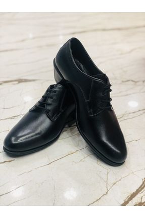 کفش کلاسیک مشکی مردانه چرم خالص AB COLLECTİN - کد 243895044