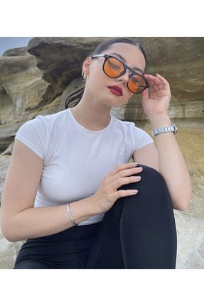 عینک آفتابی نارنجی زنانه UV400 BOUTIQUE MARYJANE - کد 243996703