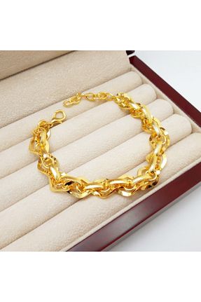دستبند جواهر طلائی زنانه روکش طلا Altınsı Takı - کد 244016599