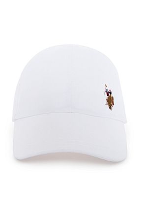کلاه سفید مردانه پنبه ای U.S. Polo Assn. - کد 242442325