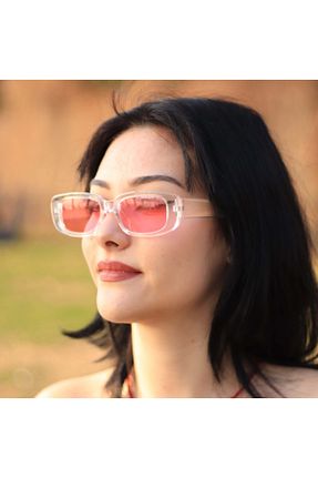 عینک آفتابی صورتی زنانه UV400 LOOKUP - کد 147703715