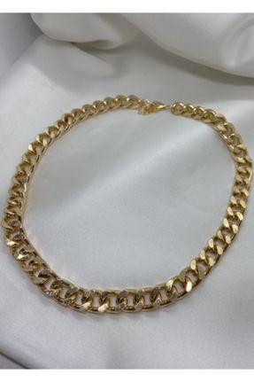 گردنبند جواهر طلائی زنانه برنز کد 78825025