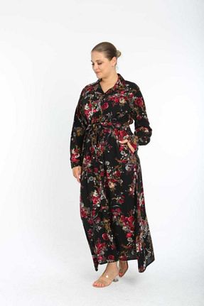 لباس سایز بزرگ مشکی زنانه ویسکون birsen içgiyim - کد 244168849
