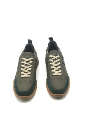 کفش کژوال سبز مردانه چرم طبیعی پاشنه کوتاه ( 4 - 1 cm ) پاشنه ساده کد 244460291