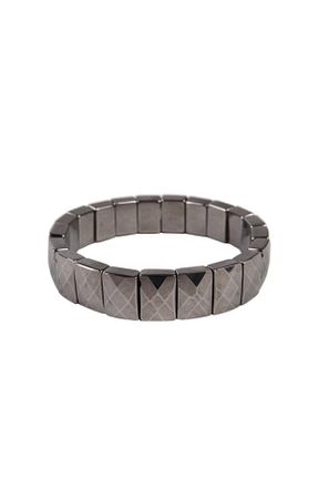 دستبند جواهر طوسی زنانه سنگ طبیعی Saff Doğal Taş - کد 94742327