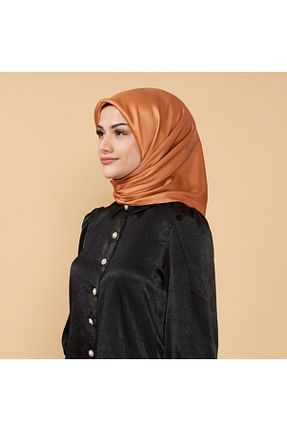 روسری نارنجی 100 x 100 ALLURİNG - کد 244750597