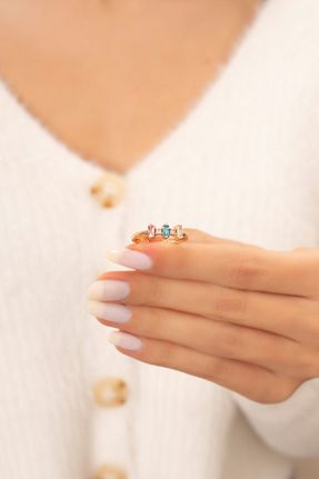 انگشتر جواهر رنگی زنانه زیرکن Eva Jewelry - کد 244705799